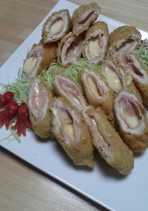 チーズインささ身ハムかつ！-レシピのメイン写真
