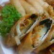 チーズがトロトロ。キムチーズ春巻き☆