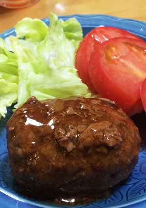 麺つゆで照り焼きハンバーグ-レシピのメイン写真