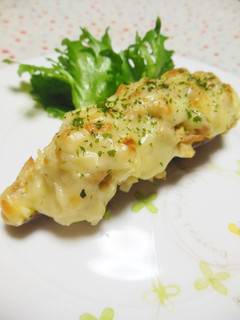 さつま芋にツナマヨチーズのせ焼き♡-レシピのメイン写真