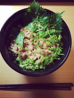 マグロたたき丼-レシピのメイン写真