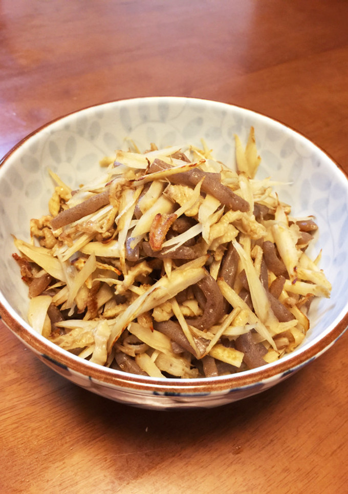 鶏皮ごぼう-レシピのメイン写真