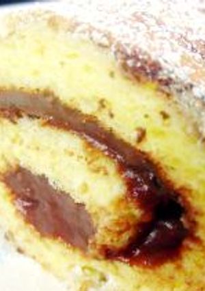 ●しっとり美味♪チョコカスタードロールケーキ★-レシピのメイン写真