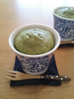 レンジで簡単☆あずき抹茶カップケーキ-レシピのメイン写真