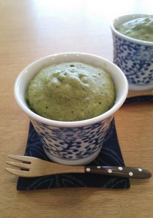 レンジで簡単☆あずき抹茶カップケーキ-レシピのメイン写真