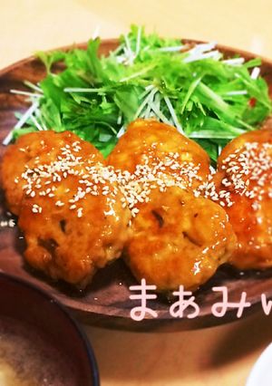 きのこたっぷり簡単ジューシーつくね-レシピのメイン写真