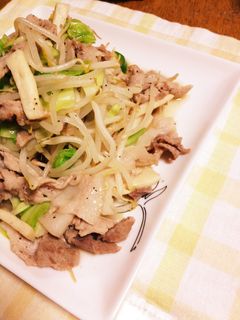 豚こまもやし炒め-レシピのメイン写真