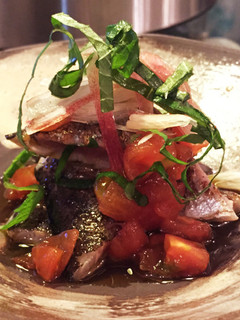 秋刀魚とトマトのおつまみ-レシピのメイン写真