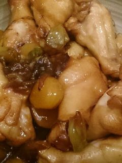 中華風♪簡単鶏手羽元と栗の煮物-レシピのメイン写真