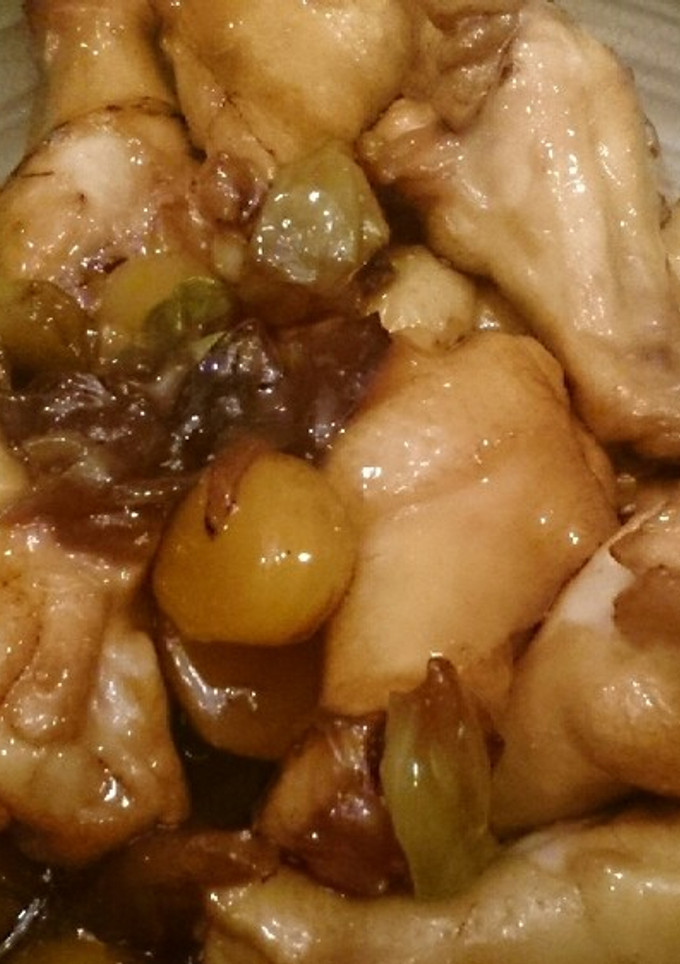 中華風♪簡単鶏手羽元と栗の煮物-レシピのメイン写真