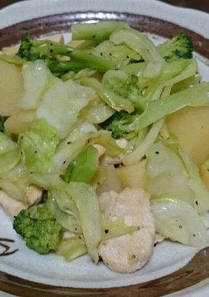 鶏肉と野菜のイタリアンガーリック炒め-レシピのメイン写真