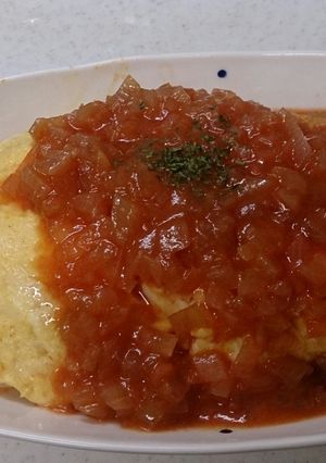 トマトソースのオムライス-レシピのメイン写真