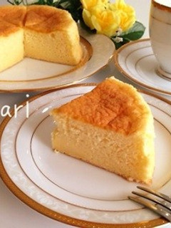 しっとり♡ヘルシー♡お豆腐スフレケーキ-レシピのメイン写真