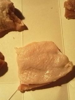 皮付き肉を簡単に切る裏技!-レシピのメイン写真