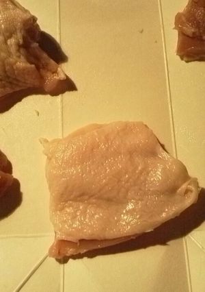皮付き肉を簡単に切る裏技!-レシピのメイン写真