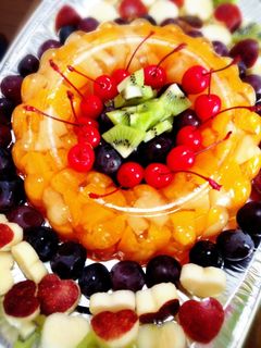 パーティー☆フルーツゼリーケーキ☆簡単-レシピのメイン写真