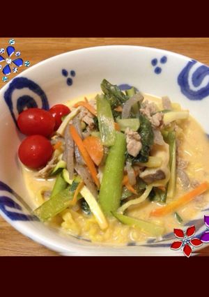 簡単、豆乳ゴマみそ担々麺-レシピのメイン写真