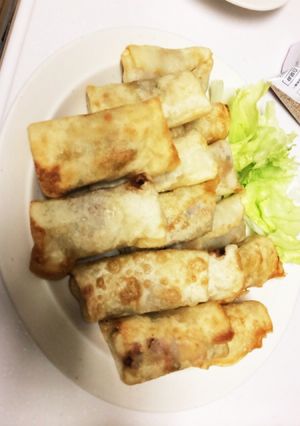 鶏胸ミンチで《春巻きの具》節約料理！-レシピのメイン写真