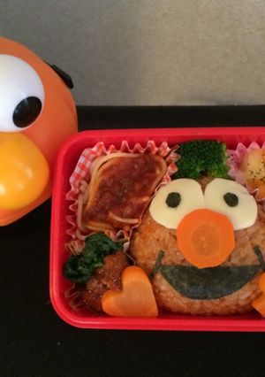 簡単キャラ弁☆エルモ-レシピのメイン写真