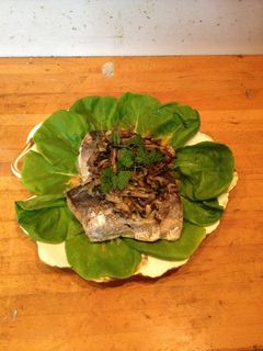 青魚とキノコのサラダ風-レシピのメイン写真