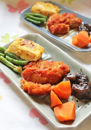 リメイク、一口カツのケチャップ焼き-レシピのメイン写真
