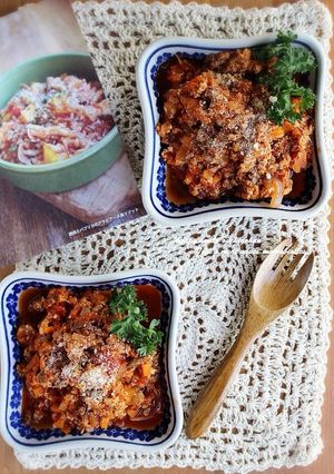 冷凍豆腐で！ヘルシー栄養満点ミートソース-レシピのメイン写真