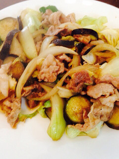一人で食べる野菜と肉の焼肉のたれ炒め-レシピのメイン写真