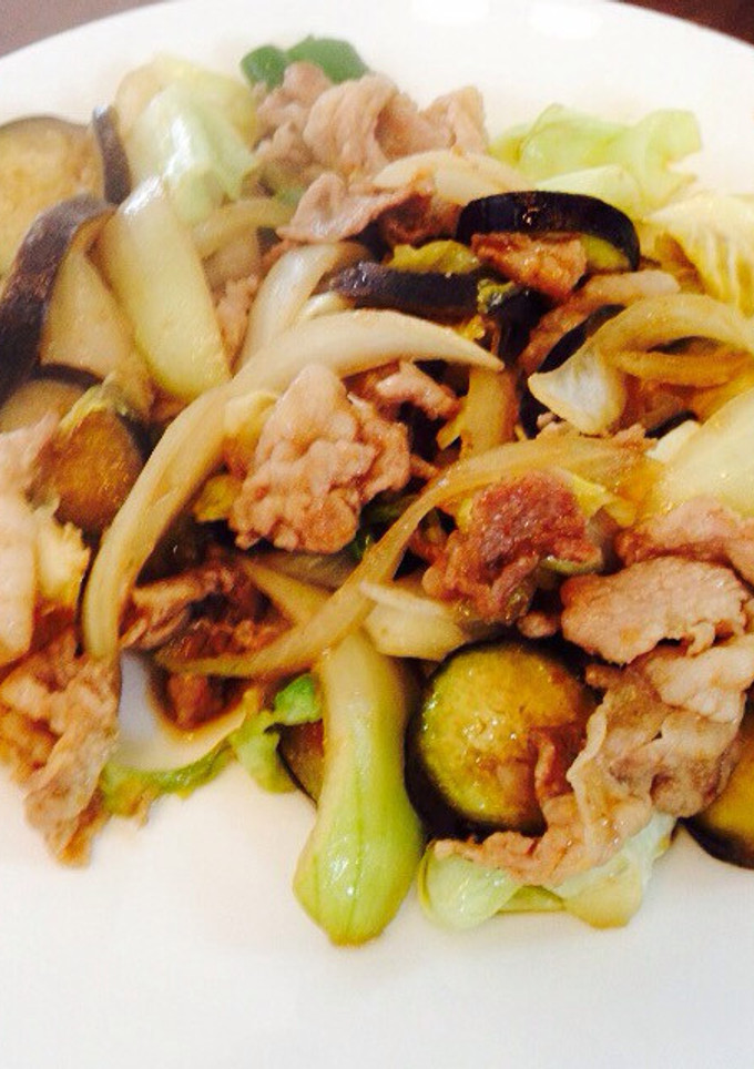 一人で食べる野菜と肉の焼肉のたれ炒め-レシピのメイン写真