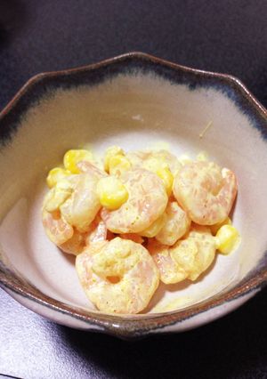 お弁当にエビとコーンのカレーマヨ-レシピのメイン写真