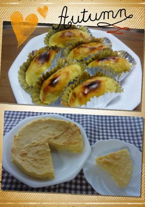 スイートポテト＆おいもチーズケーキ♡-レシピのメイン写真