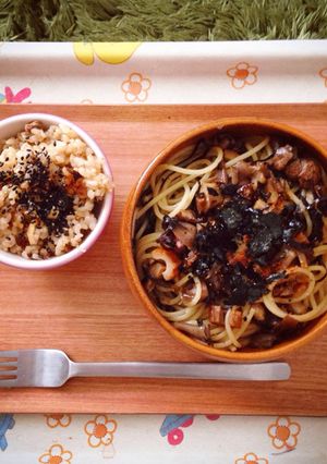 くらこん塩こんぶでつくる和風パスタ-レシピのメイン写真