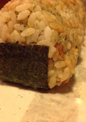 桜海老&てんかすのおにぎり-レシピのメイン写真