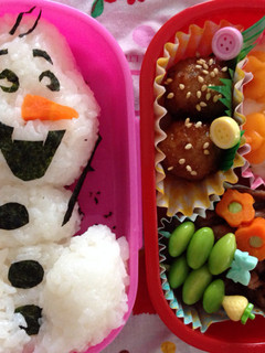 簡単☆オラフ キャラ弁-レシピのメイン写真