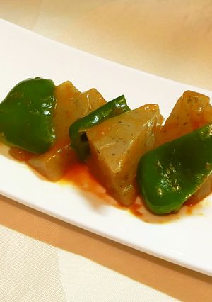 カレー味のこんにゃくとピーマン-レシピのメイン写真