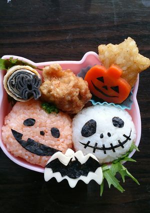 女の子☆ﾊﾛｳｨﾝ弁当★キャラ弁当-レシピのメイン写真