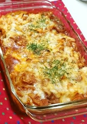 キャベツと餃子の皮でラザニア-レシピのメイン写真