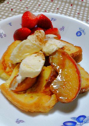 ちょっと大人の☆シナモン焼きリンゴ♪-レシピのメイン写真