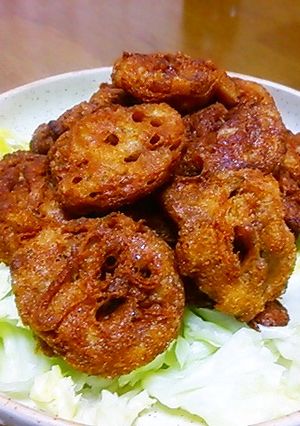 レンコンと納豆の竜田揚げ♪-レシピのメイン写真