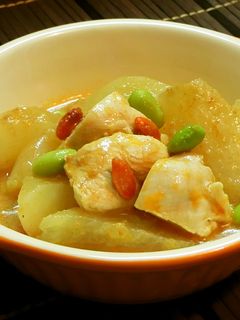 鶏肉と大根のサテソース煮-レシピのメイン写真