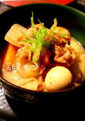 簡単時短！豚白モツと野菜煮込み-レシピのメイン写真