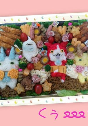 妖怪ウォッチの運動会弁当 ﻌﻌﻌ♥-レシピのメイン写真