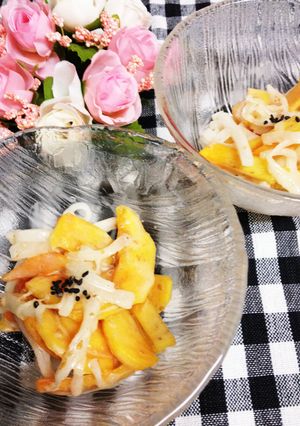 簡単！大根と柿のサラダ-レシピのメイン写真