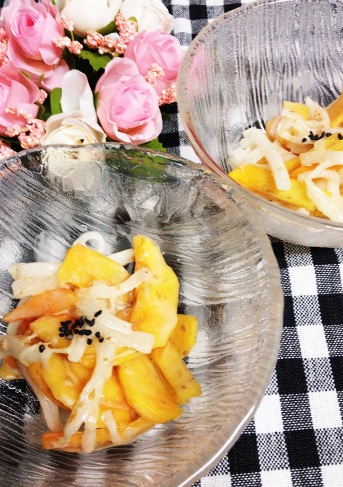簡単！大根と柿のサラダ-レシピのメイン写真