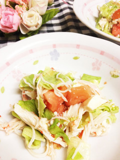 簡単一品!豆腐のサラダ-レシピのメイン写真