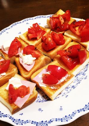 食パンでブルスケッタ☆あり合わせ具材で☆-レシピのメイン写真