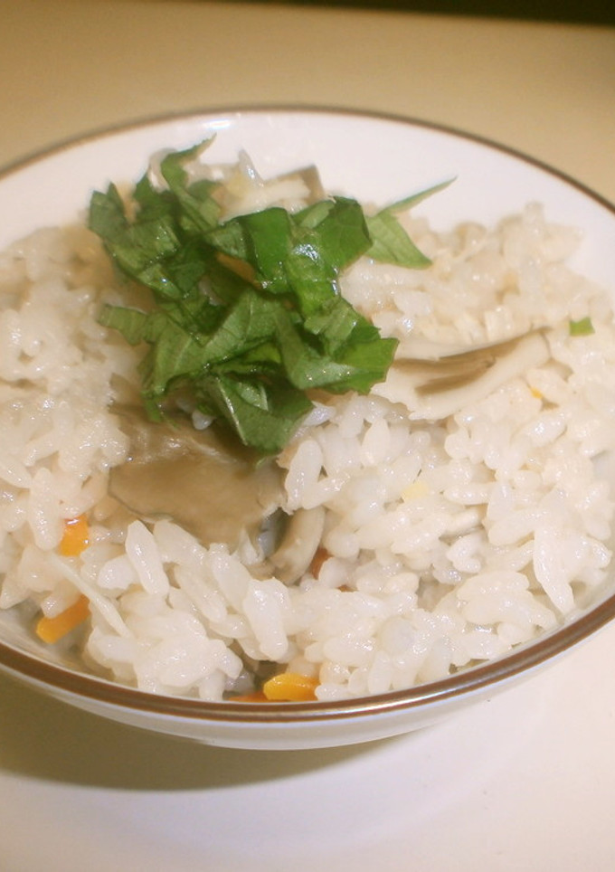 帆立と舞茸の炊き込みご飯-レシピのメイン写真