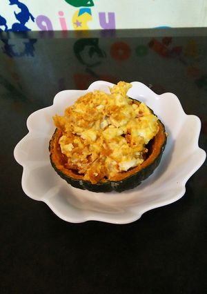 坊っちゃんかぼちゃで美味しくサラダ♪-レシピのメイン写真