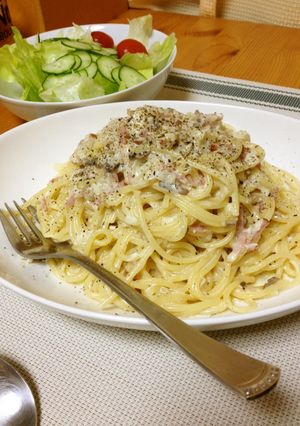 ブラウンマッシュルームのクリームパスタ-レシピのメイン写真