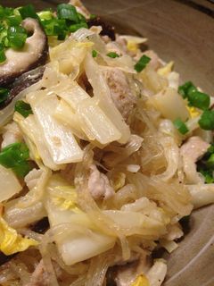 白菜と豚肉で春雨のさっぱり煮-レシピのメイン写真
