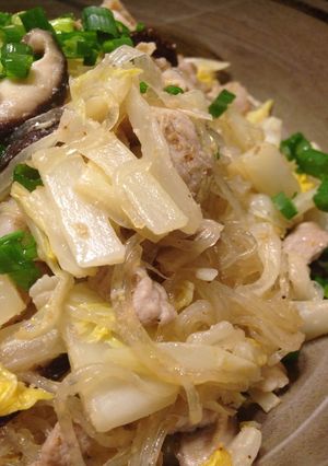 白菜と豚肉で春雨のさっぱり煮-レシピのメイン写真